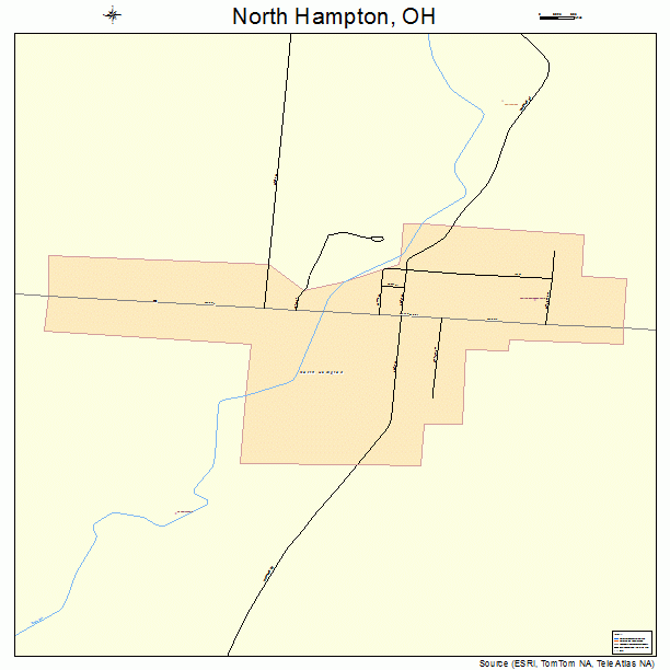 North Hampton, OH street map