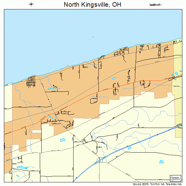 North Kingsville, OH street map