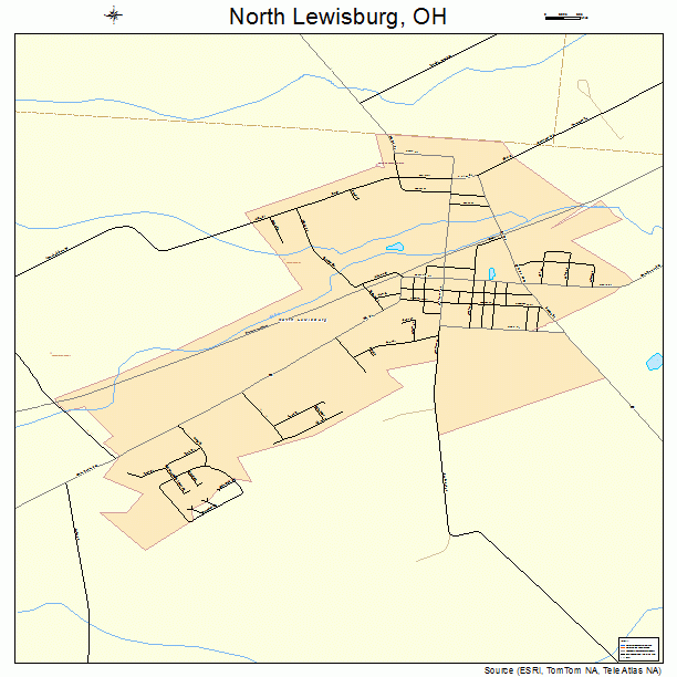 North Lewisburg, OH street map