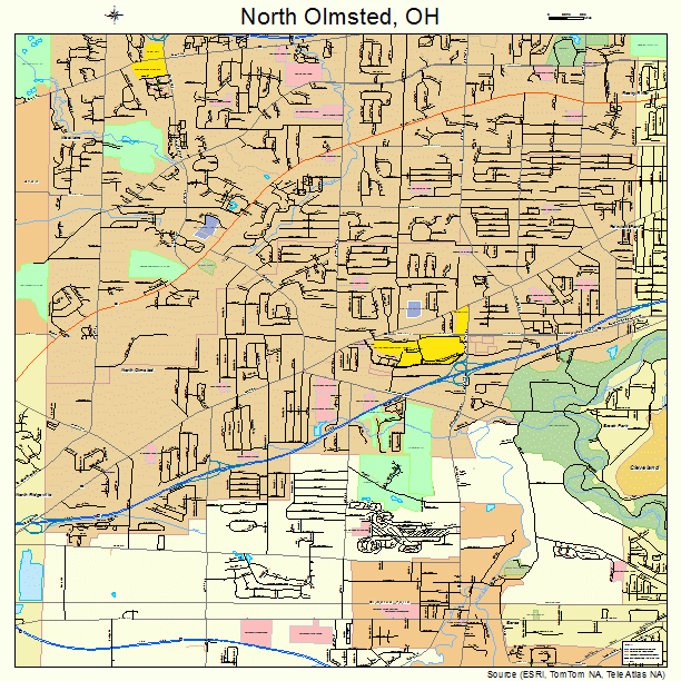 North Olmsted, OH street map