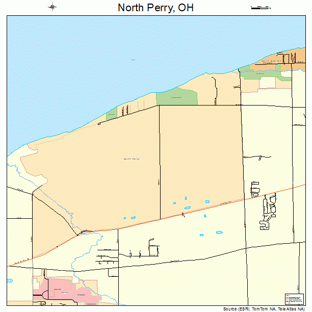 North Perry, OH street map
