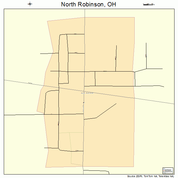 North Robinson, OH street map