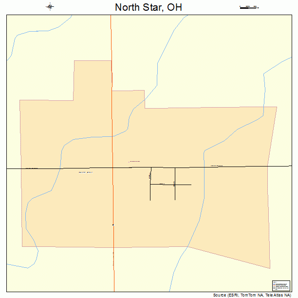 North Star, OH street map