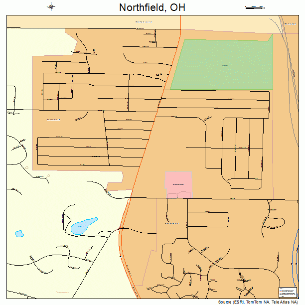 Northfield, OH street map