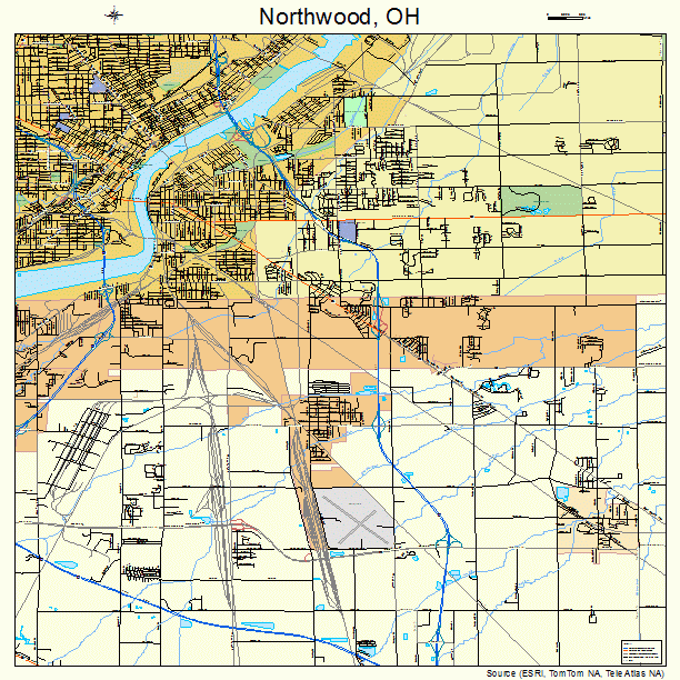 Northwood, OH street map