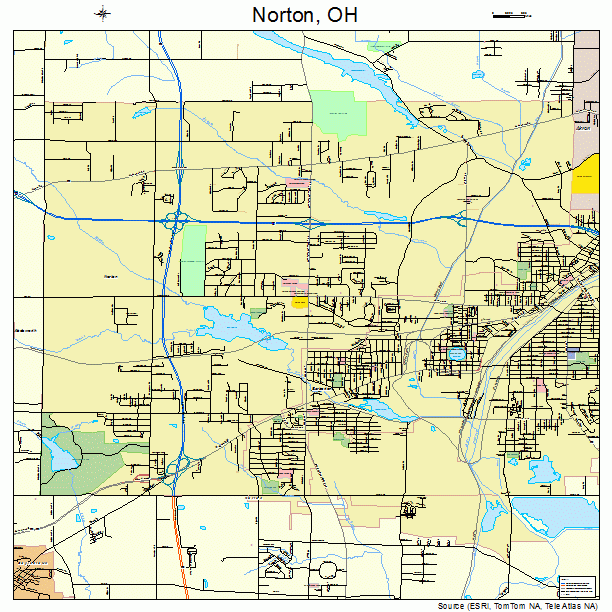 Norton, OH street map