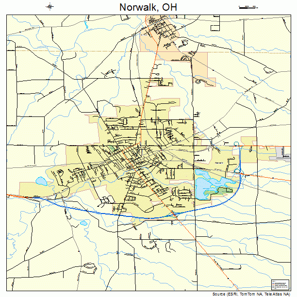 Norwalk, OH street map