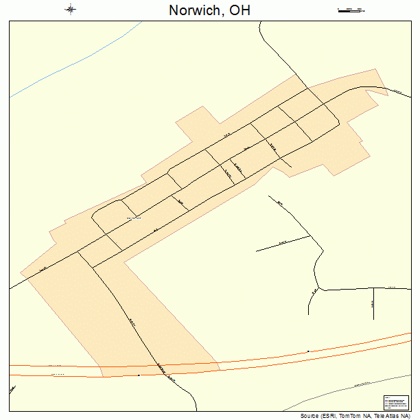 Norwich, OH street map