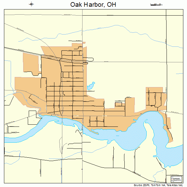 Oak Harbor, OH street map