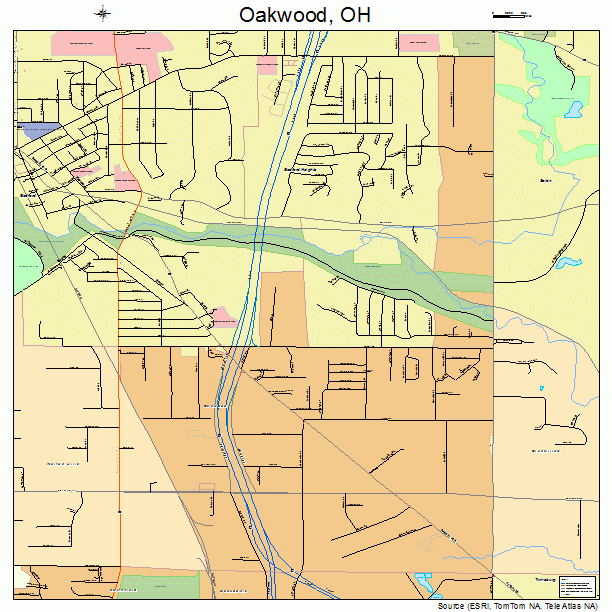 Oakwood, OH street map