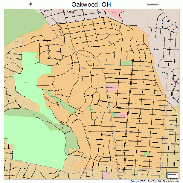 Oakwood, OH street map