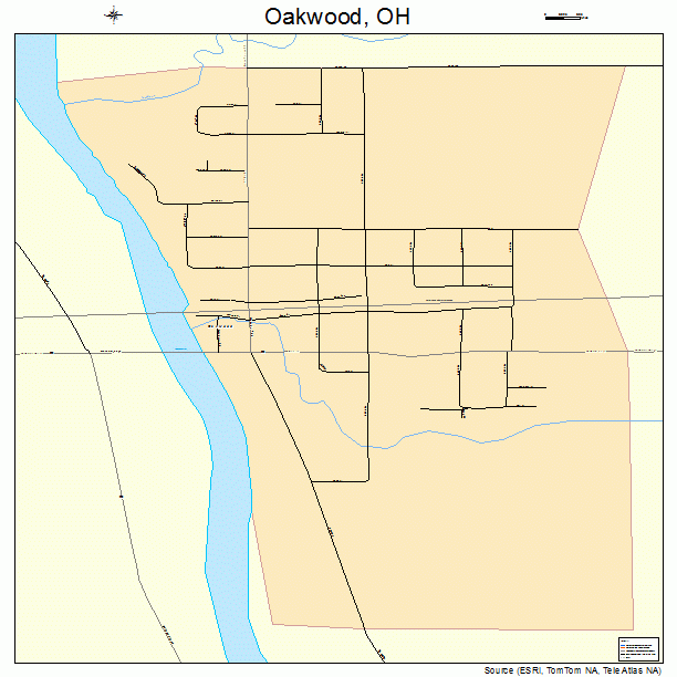 Oakwood, OH street map