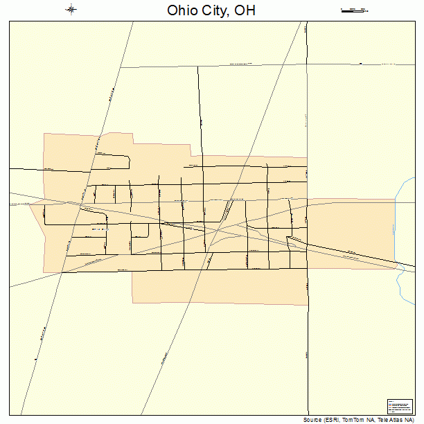 Ohio City, OH street map