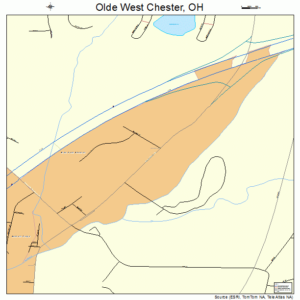Olde West Chester, OH street map