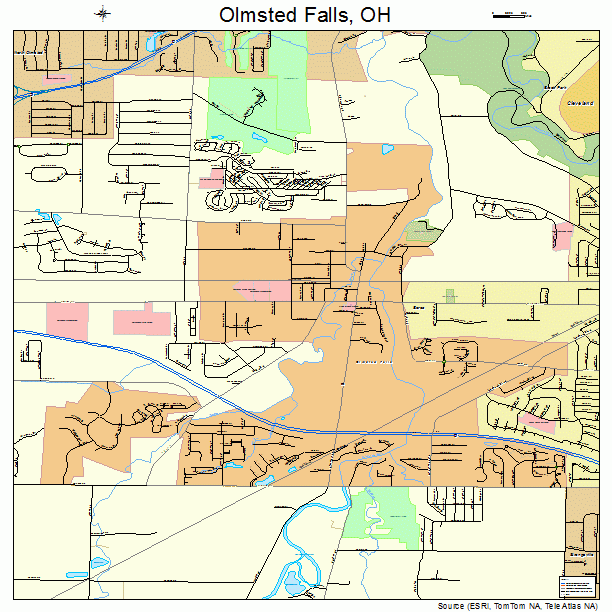 Olmsted Falls, OH street map