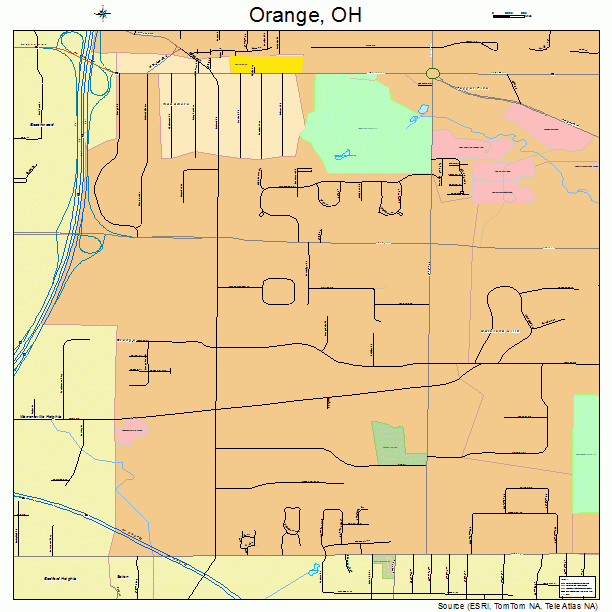 Orange, OH street map