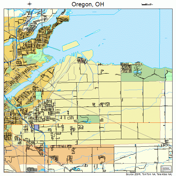 Oregon, OH street map