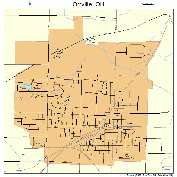 Orrville, OH street map
