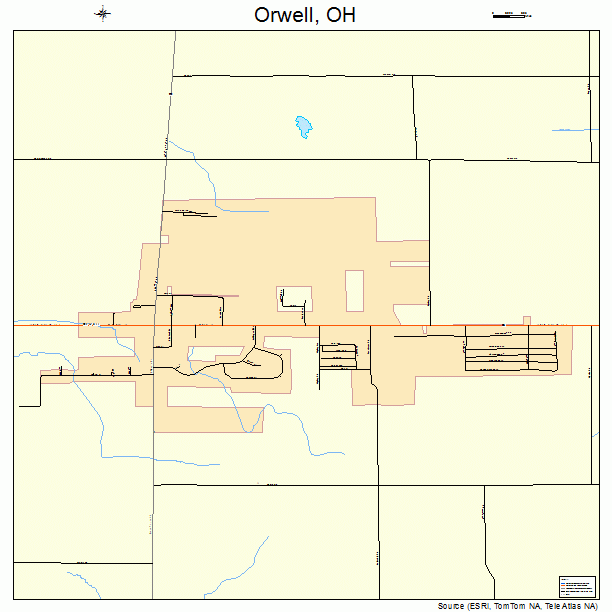 Orwell, OH street map