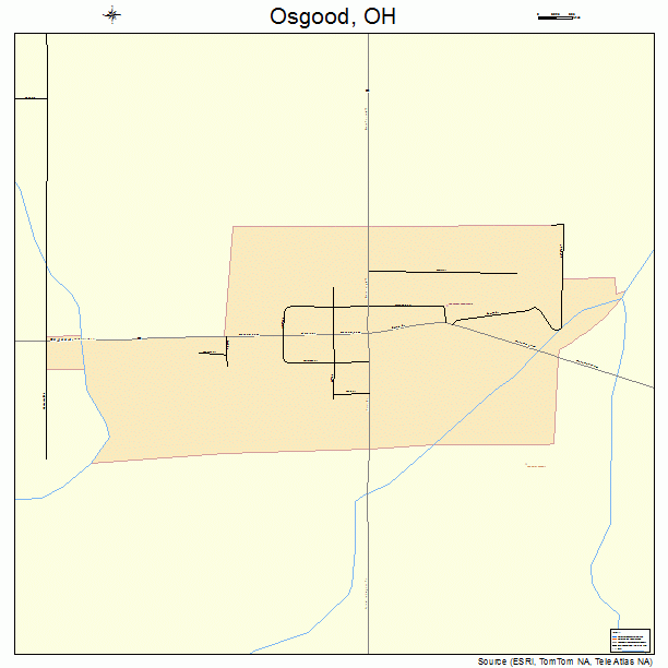 Osgood, OH street map