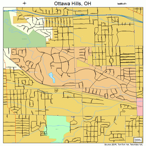 Ottawa Hills, OH street map