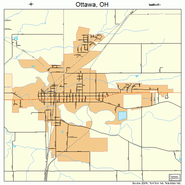 Ottawa, OH street map