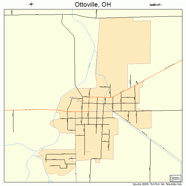 Ottoville, OH street map