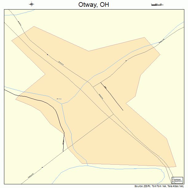 Otway, OH street map