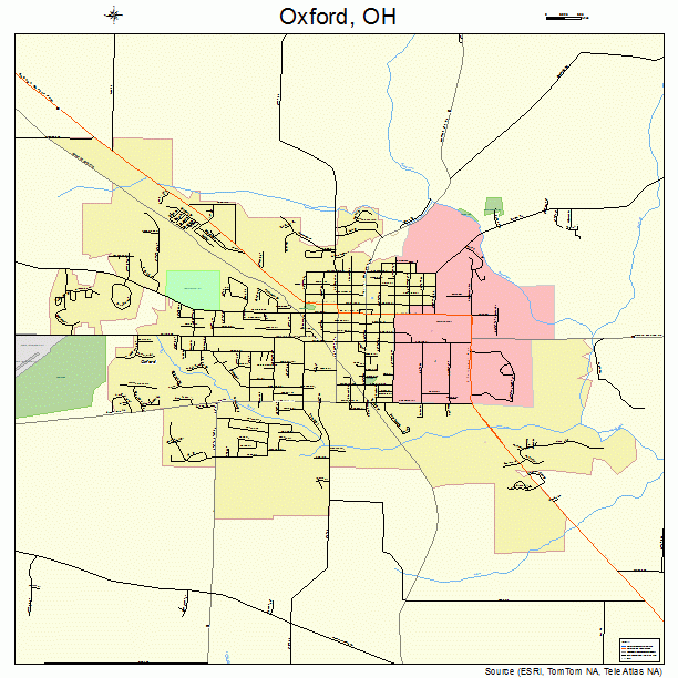 Oxford, OH street map