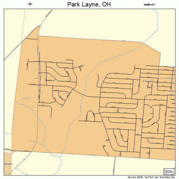 Park Layne, OH street map