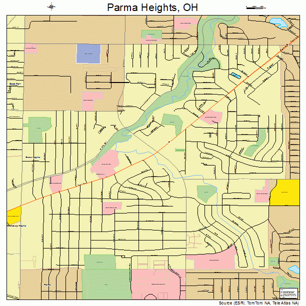 Parma Heights, OH street map