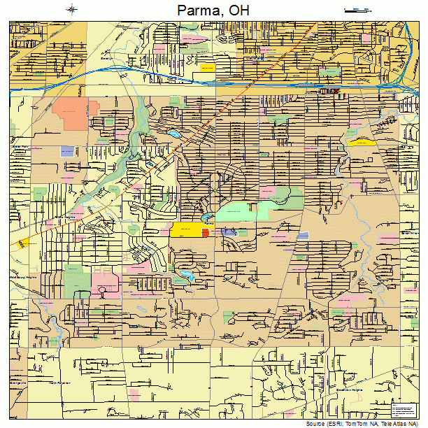Parma, OH street map