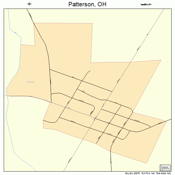 Patterson, OH street map