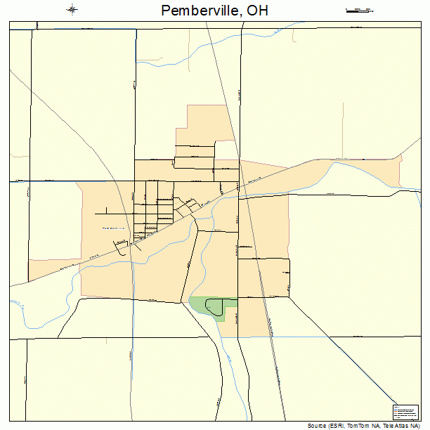 Pemberville, OH street map