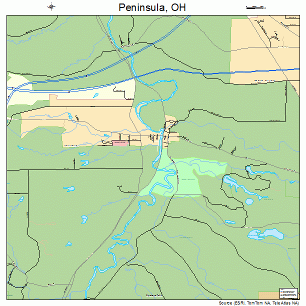 Peninsula, OH street map