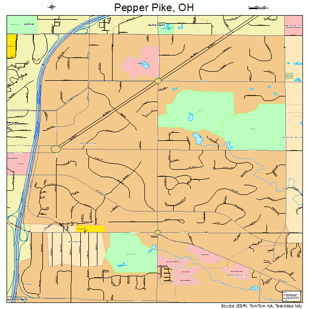 Pepper Pike, OH street map