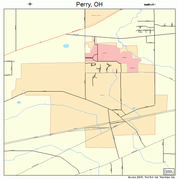 Perry, OH street map