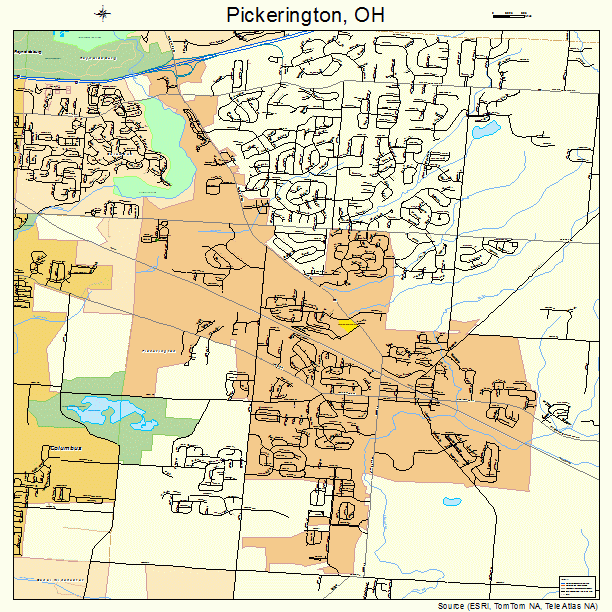 Pickerington, OH street map