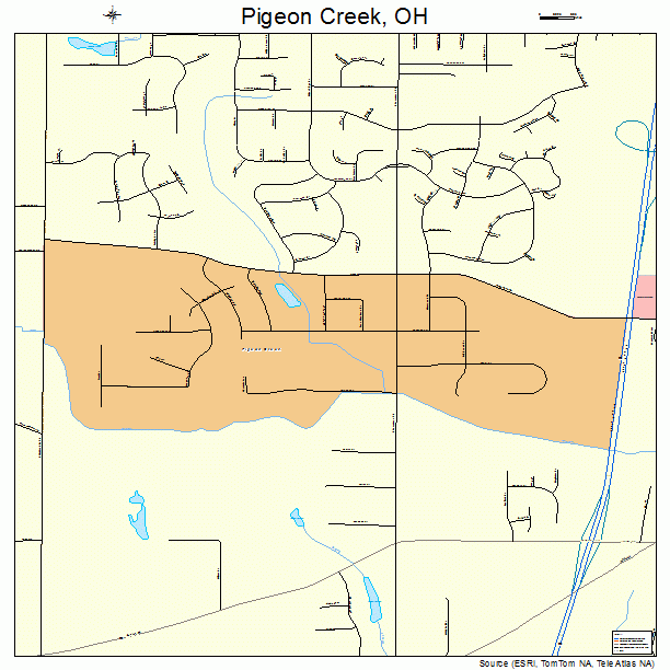 Pigeon Creek, OH street map