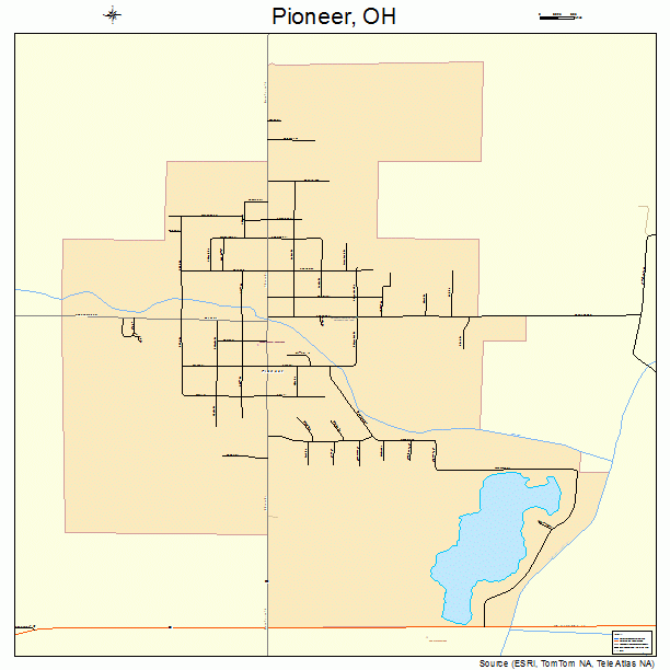 Pioneer, OH street map