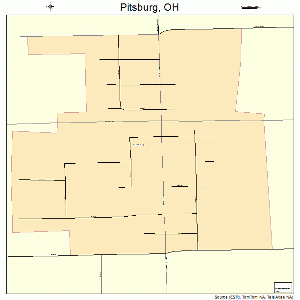 Pitsburg, OH street map