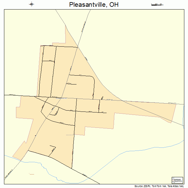 Pleasantville, OH street map