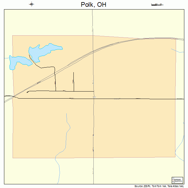 Polk, OH street map