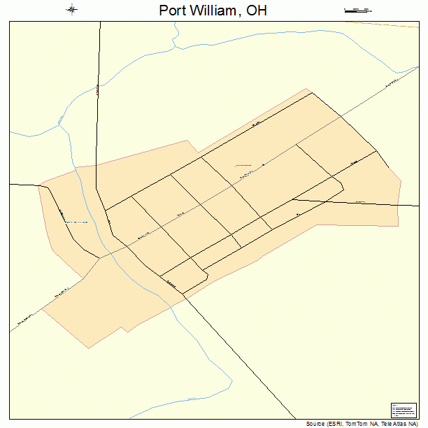 Port William, OH street map