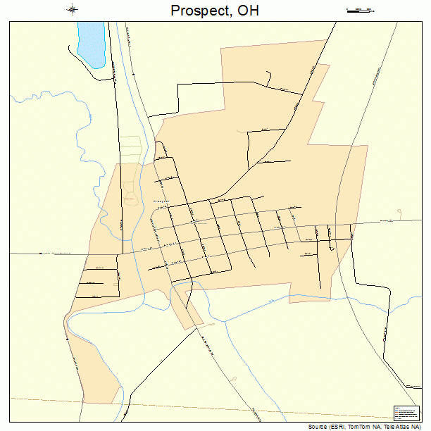 Prospect, OH street map