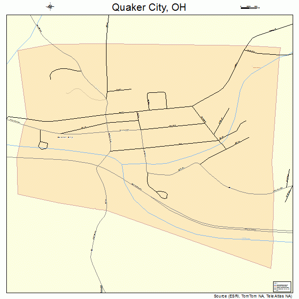 Quaker City, OH street map