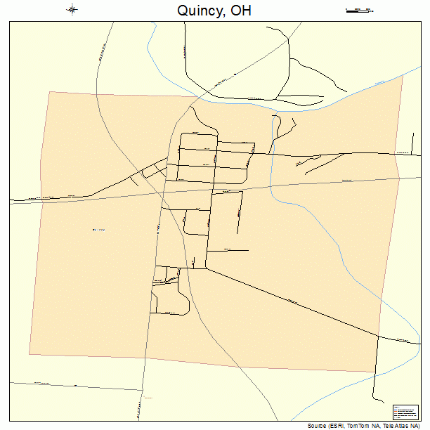 Quincy, OH street map