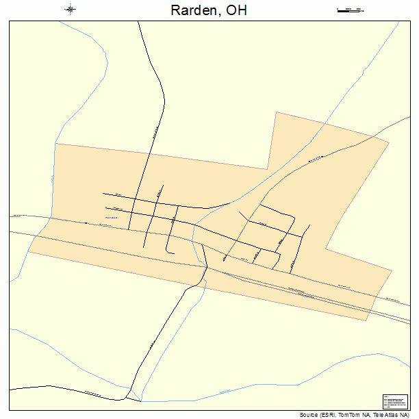 Rarden, OH street map