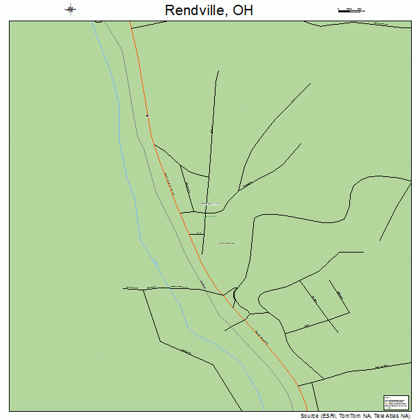 Rendville, OH street map