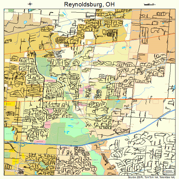 Reynoldsburg, OH street map